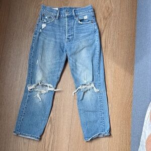 GAP womens Light Blue Distressed Jeans